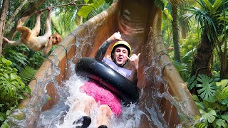 Rincon de la Vieja Volcano  LONGEST Jungle Water Slide in Costa Rica [upl. by Notyalc210]