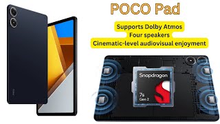 POCO PAD⁵ᵍSupports Dolby Atmos Four speakers Cinematiclevel audiovisual enjoyment [upl. by Yssim202]