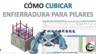 🚧CUBICAR ENFIERRADURA PARA PILARES Planilla versión 20🌐📈 [upl. by Hoshi]