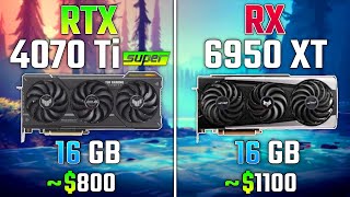 RTX 4070 Ti SUPER vs RX 6950 XT  Test in 7 Games [upl. by Jacinthe399]