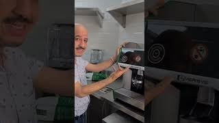 how to start Crespy Cream eversys coffee machine  Amwajtec KSA [upl. by Joellen621]