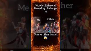 Sun 😎 vs Others heros😱shotsmobilelegendvideo  Game sx3iu [upl. by Rolyak]