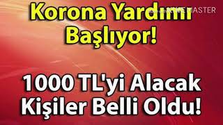 1000 tl yardım 1000 TL yardım kimlere verilecek Herkes1000 TL yardım alacak mı [upl. by Esdnyl715]