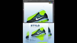 Shoes Poster Create in illustrator  illustrator Poster Long video httpsyoutubebumbLkqidc [upl. by Klemens]