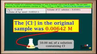 WCLN  Precipitation Titration Calculations  Chemistry [upl. by Assir790]