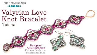 Make Valyrian Love Knot DIY Jewelry Making Tutorial by PotomacBeads [upl. by Crofoot]