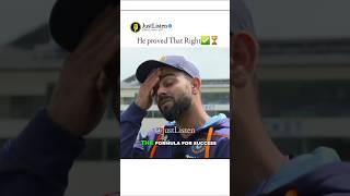 Virats Mindset📈🏆 kohli interview cricket indiancaptain shorts [upl. by Leahcim800]