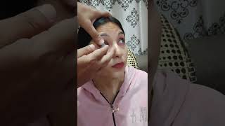 How to wear contact lens first time Trendinglenses BluecosmeticlensCosmeticlens [upl. by Calva]