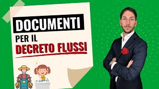 🔥DOCUMENTI DECRETO FLUSSI 2023 [upl. by Leohcin]