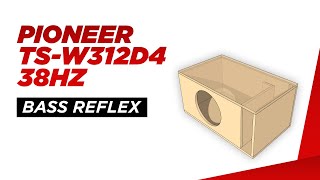 Pioneer TSW312D4 38hz Box Design [upl. by Neerual]