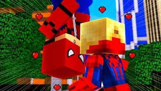 O MENINO ARANHA BEIJOU A MENINA ARANHA  SPIDERBOY 01 MINECRAFT [upl. by Kip]