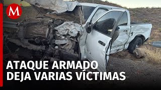 Comando ataca a marinos y agentes estatales en Sáric Sonora hay 4 muertos y 3 heridos [upl. by Noied]