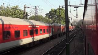 PARALLEL ACTION  12952 Mumbai Rajdhani Express vs 12314 Sealdah Rajdhani Express [upl. by Yensehc]