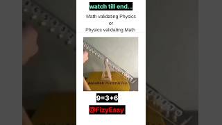 physics vs Maths science shorts viral [upl. by Daryle]