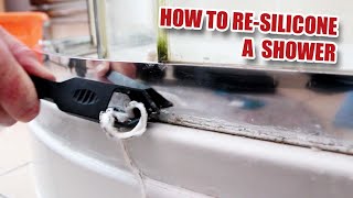 How to PROPERLY ReSilicone a Shower [upl. by Hoisch]