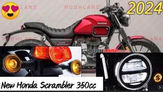 Honda New Scrambler 350cc bike upcoming in india 2024 I Price I Features I Honda Scrambler 350cc [upl. by Nakah318]