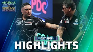 REVENGE OR REPEAT  Day Five Highlights  2023 Mr Vegas Grand Slam of Darts [upl. by Shiri782]