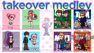 【FNF】takeover medley DDLC vs EDDWORLD cover [upl. by Hornstein410]