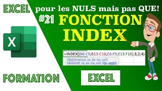 21 fonction INDEX [upl. by Harak]