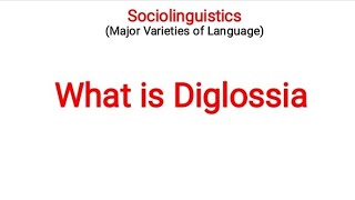 Diglossia in Sociolinguistic  Variety of Language in UrduHindi 5 [upl. by Budd]