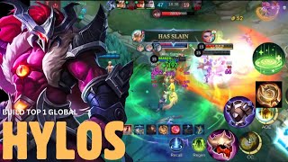 HYLOS BEST BUILD 2024  SOLO RANK PUSH WITH HYLOS  MLBB [upl. by Anhcar]