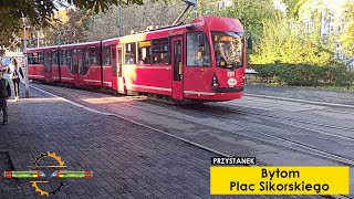 Tramwaje  Bytom Plac Sikorskiego [upl. by Aicillyhp]