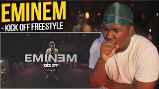 LYRICAL MIRACLE Eminem  Kick Off Freestyle REACTION [upl. by Yecram]