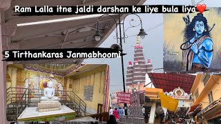 Janmabhoomi of 5 Tirthankaras of Jainism  Ram Lalla itne jaldi darshan ke liye bula liya  Ayodhya [upl. by Annaeirb]