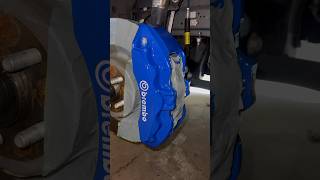 G2 Blue Caliper Paint x 3M Reflective Black Brembo Decals ford mustang brembo [upl. by Latouche]