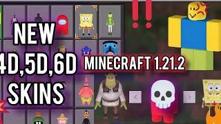 Minecraft 4d5d6d character Skins latest version skins pc ios android [upl. by Clayton449]