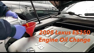 2008 Lexus ES350 Oil Change [upl. by Idur]