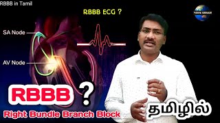 Right Bundle Branch Block in Tamil  RBBB  RBBB in ECG conduction problem  ps tamil [upl. by Pouncey]