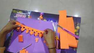 How to make soft board decoration and board boarder [upl. by Alduino]