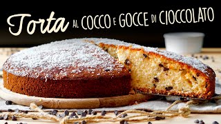 TORTA AL COCCO E GOCCE DI CIOCCOLATO  Ricetta Facile  BuonIdea [upl. by Inal]