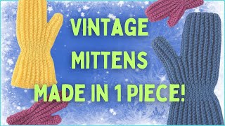 Super Easy Mittens Just Vintage Crochet ❄️🧶 [upl. by Andrea]