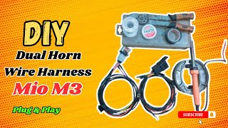 DIY DUAL HORN WIRE HARNESS FOR MIO M3 PLUG ampPLAY [upl. by Oiligriv]