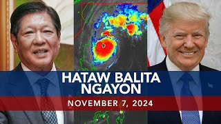 UNTV Hataw Balita Ngayon  November 07 2024 [upl. by Shayla]