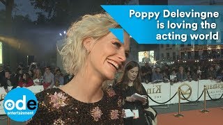 Kingsman 2 Poppy Delevingne is loving the acting world [upl. by Nongim]