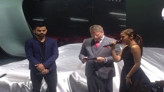 Auto Expo 2016  Virat Kohli And Alia Bhatt Release Adi Cars in Noida [upl. by Verdha]