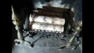 How to open fireplace chimney damper or flue [upl. by Inaffets]