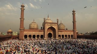 Thousands pray at Indias largest mosque on Eid  AFP [upl. by Inait]