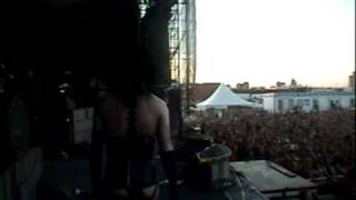 Marilyn Manson vs fan bottle throwing showdown [upl. by Eivi141]