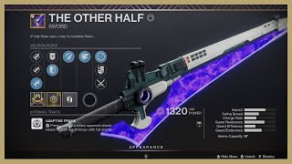 Destiny 2 The Other Half — God Roll Eager Edge and Vorpal Weapon [upl. by Jaqitsch]