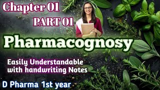 Pharmacognosy chapter 1 d pharmacy 1st year Part 01 chapter 01 Pharmacognosy Dpharma 1st year [upl. by Naryb]