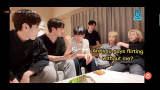 WEis Funny Vlive Moment 😆 •• Donghan and his teasing skills [upl. by Akirdnuhs]