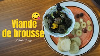 Voilà comment cuisiner la viande de brousse Gabon Cameroun 😋 [upl. by Akeenahs987]