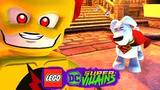 LEGO DC Super Villains 36 FLASH REVERSO E KRYPTO O SUPERCÃO Dublado Português EXTRAS [upl. by Ellebana]