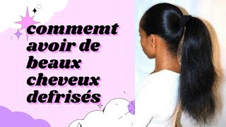 conseils pour CHEVEUX DEFRISÉS [upl. by Ahsatin]