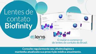 BIOFINITY  LENTES DE CONTATO  ELENS [upl. by Yelats]