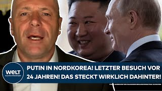 UKRAINEKRIEG Zuletzt vor 24 Jahren Putin reist nach Nordkorea zu Kim Jong Un Das steckt dahinter [upl. by Atikihc]